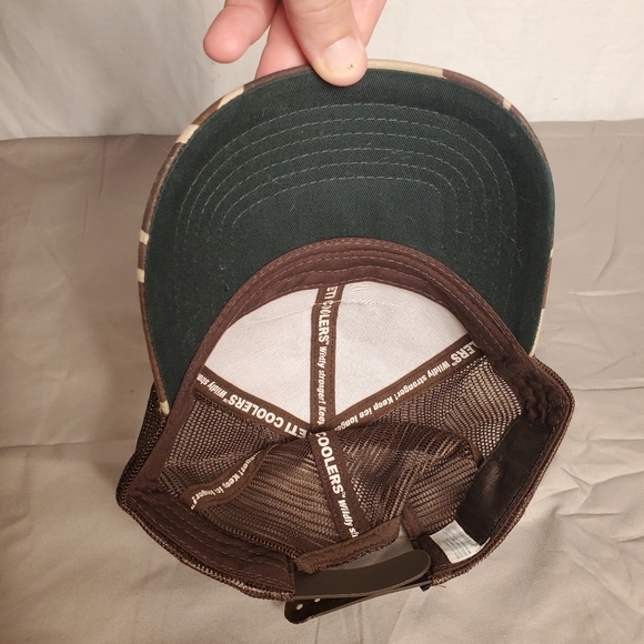 Yeti Cooler Brown Camo Snap Back Ball Cap Hat OS - Picture 5 of 9